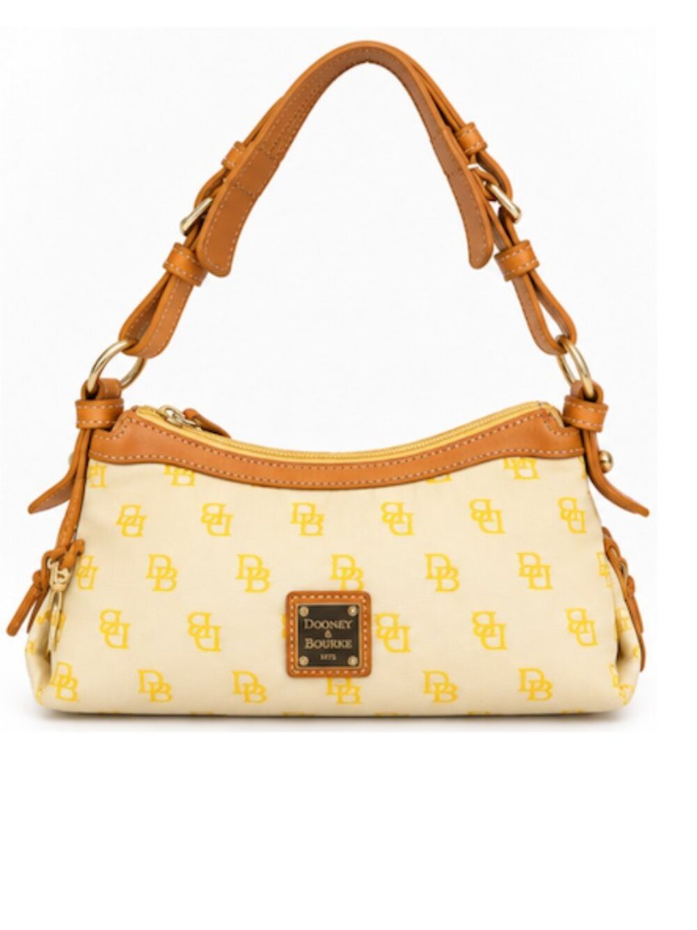 Vintage Dooney & Bourke Yellow DB Monogram Shoulder Bag – Y2K
